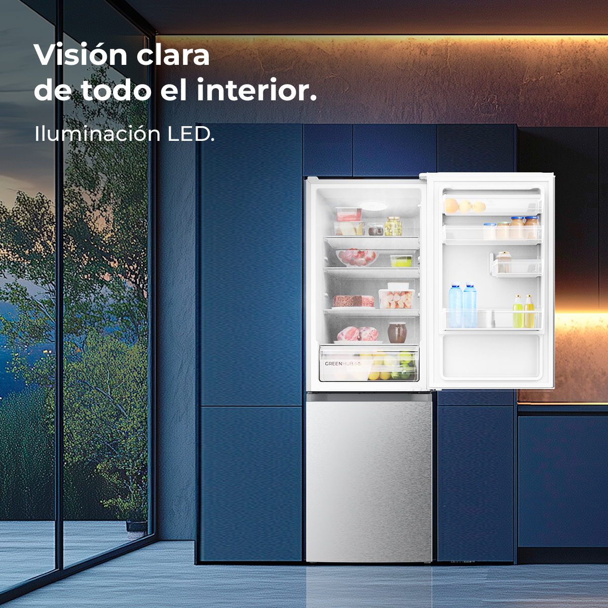 Bolero CoolMarket Combi 296 DF Inox | Envío, instalación y retirada RAEE gratis – foto detalle 3